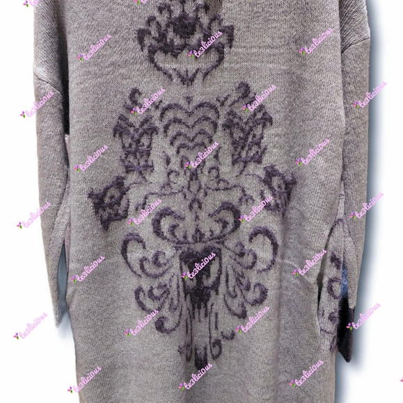 DISNEY PARKES HAUNTED MANSION WALLPAPER DUSTER CARDIGAN - Picture 3 of 4